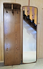 Flurgarderobe Eiche, Funier, 2-teilig, incl. Spiegel