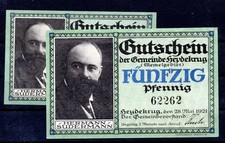 Heydekrug 25 + 50 Pfennig