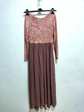STILIFE Paillettenkleid Gr. 36 Roségold / Taupe Chiffon Abendkleid TOP