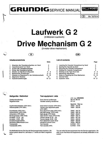 Grundig service manual für - ,