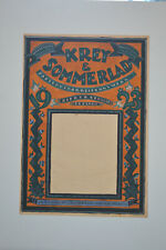 4 Kalenderentwürfe Krey Papier, Laube Verlag, Schiffe,  1921, Karl Enderlein