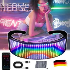 Party Brille LED Leuchtbrille Neon Brille für Fest Party Karneval Nachtklub DHL
