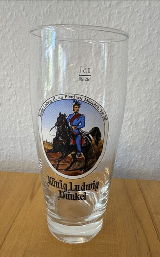 König ludwig dunkel bierglas - könig,