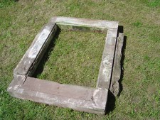 Fensterportal, Fenstergewände, Sandsteine, Fenster, Steinstufen,  Eifel