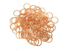 100 Kupferringe Dichtringe
