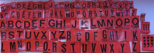 Buchstaben selbstklebend