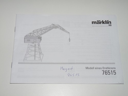 Märklin 76515 anleitung - h0,