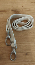 Leder Gurt Schnalle Tasche weiss Trageriemen