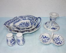 Hutschenreuther Zwiebelmuster -  Menage, Blattschalen - zur Auswahl