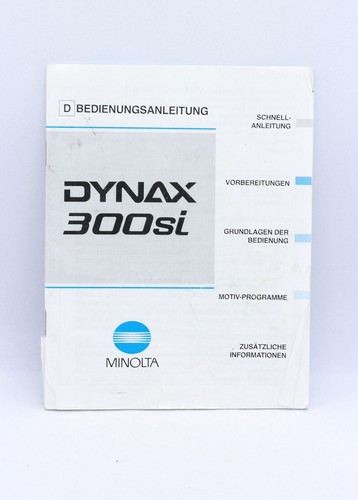 Minolta dynax 300 - minolta, 300-si