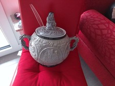 tolles Bowle Service Rheinische Burgen 13 teilig 10 Becher Rheinstein 4 Liter