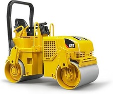 BRUDER Spielzeug Caterpillar Cat Tandem - Vibrationswalze Walze Baustelle/ 02433