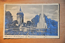 AK Mannheim Friedrichsplatz mit Wasserturm, s/w, gelaufen 1937