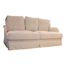 Domicil Sofa Melody Stoff Aubrey 04 Füße Buche Natur mit Schabracke