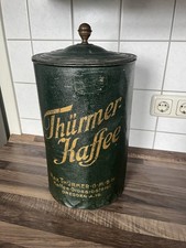 XL Blechdose Kaffee Max Thürmer Dresden Container Dose um 1910