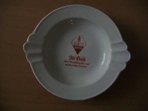 Ashtray old gold - old, both
