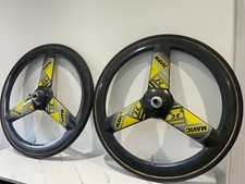 Mavic 3G 700c Carbon Tri Spoke Laufradsatz vorne & hinten Schlauchreifen