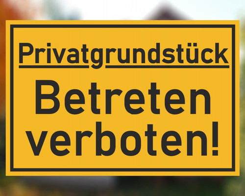 Aufkleber privatgrundstück - aufkleber,