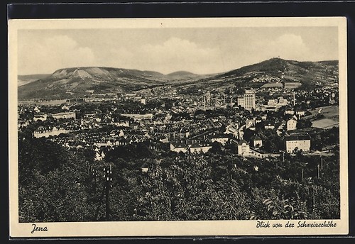 Jena ortsansicht mit blick - jena,,