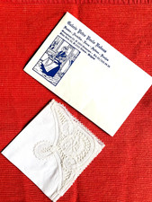 Handarbeit  Damen Taschentuch mit Brüssler Spitze Klöppelspitze * NEU !!