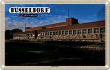 Blechschild 12x18 cm Düsseldorf NRW-Forum Bildmotiv Reisemotiv Abenteuer Reisen 