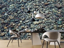 3D See Steine Q7745 Tapete Wandgemälde Fototapete Selbstklebend Kay