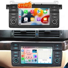4+64GB Für BMW E46 3er 318 320 M3 Carplay Autoradio Android 15 GPS Navi WIFI BT