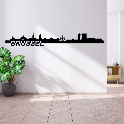 Wandtattoo skyline städte - wandtattoo,