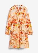 Neu Ramie-Hemdblusenkleid Gr