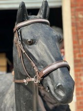 EQUIPRIDE LEDERKRISTALL BITLOSES ZAUMKREUZ MIT KRISTALLABSTAND