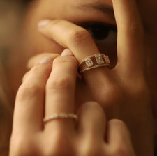 Damen Diamant Ring 585 Gold