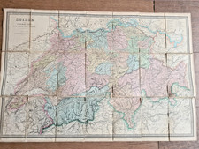 Karte Schweiz 1876 E. Andriveau Goujon Paris Antik historische Landkarte