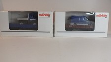 Märklin H0 THW Güterwagen beladen mit Unimog und MB Sprinter OVP neuwertig