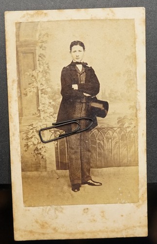 Foto cdv kab junger mann - junger, hut