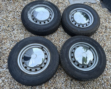 4 NSU Prinz  TT TTS 1000 1200  Stahl Felgen 12 Zoll mit Radkappen