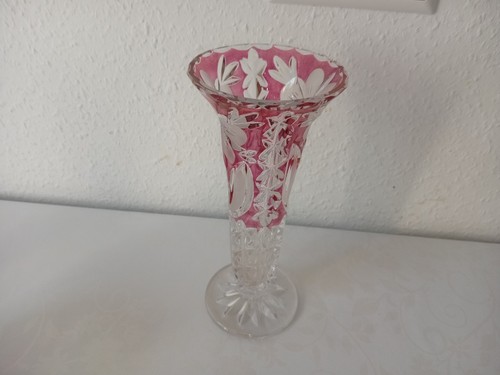 Blumenvase prunkvase rot - blumenvase,