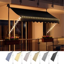 LED - Markise mit Kurbel