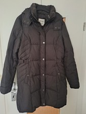 Esprit Daunenmantel, Größe 40 – dunkelbraun, abnehmbare Kapuze