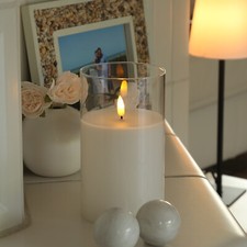 LED Kerze Windlicht im Glas
