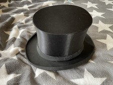 Chapeau Claque Zylinder Klapphut Zylinderhut  Hut Patent schwarz