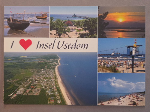 Ansichtskarte insel usedom - ansichtskarte,