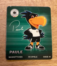 Rewe WM 2010 DFB  Sammelkarten Bilder Sticker Paule Maskottchen 25/25