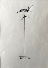 Heinz Mack handsigniert Unikat