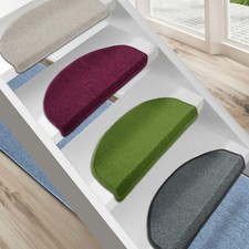 London Stufenmatten Treppenschoner Treppenmatte in vielen Farben & drei Formen