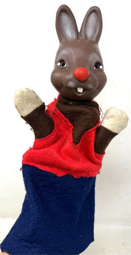 Handpuppe hase ddr gummikopf - ddr,
