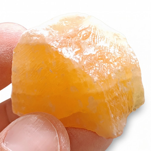 Orangencalcit rohstein - orangencalcit, aa