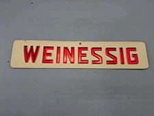 Original Altes Pappschild