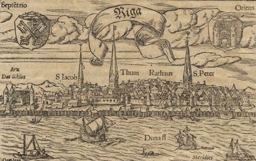 Riga stadtvedute mit düna - stadtvedute,