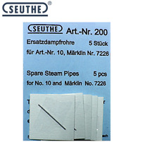 Seuthe Nr. 200 Ersatzdampfrohre für Nr. 10 und Märklin 7226 (5 Stück) NEU + OVP 