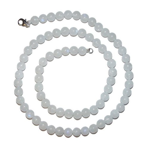 Regenbogen mondstein kette 6mm - regenbogen,